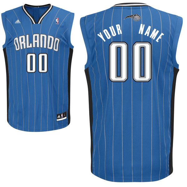 Men Adidas Orlando Magic Custom Replica Road Royal NBA Jersey